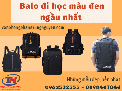 Balo đi học màu đen