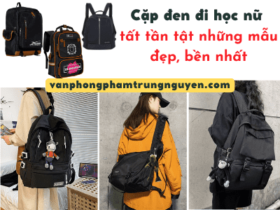 Cặp đen đi học nữ
