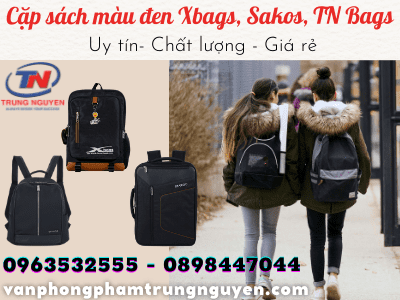 cặp sách màu đen