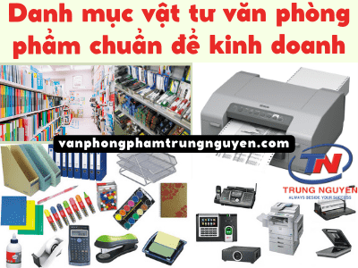Danh mục vật tư văn phòng phẩm