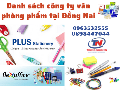 danh sách công ty văn phòng phẩm tại đồng nai