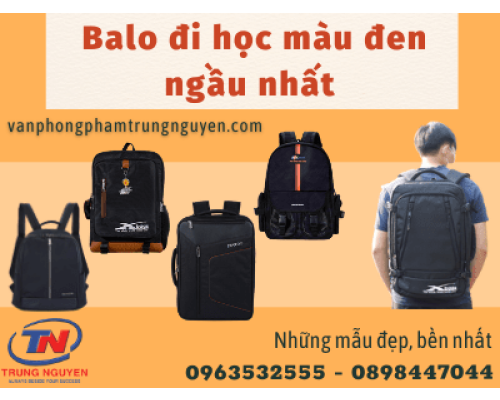 Balo đi học màu đen nào ngầu nhất hiện nay Balo đi học màu đen nào ngầu nhất hiện nay