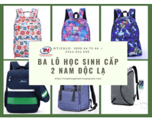 Các mẫu ba lô học sinh cấp 2 nam độc lạ hot nhất 2022 Các mẫu ba lô học sinh cấp 2 nam độc lạ hot nhất 2022