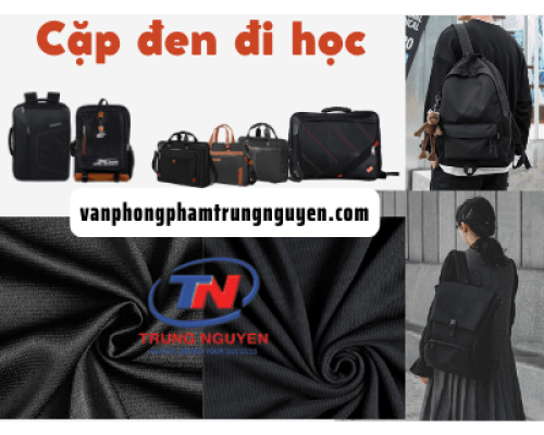 Cặp đen đi học đẹp chất liệu nào tốt? VPP Trung Nguyên Cặp đen đi học đẹp chất liệu nào tốt? VPP Trung Nguyên