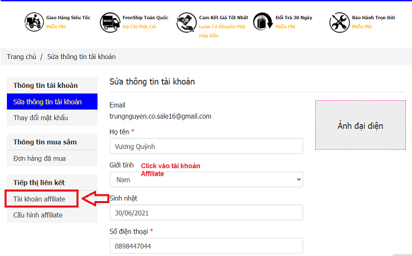 hướng dẫn điều khoản làm affiliate cho Văn Phòng Phẩm-Nhà Sách Trung Nguyên