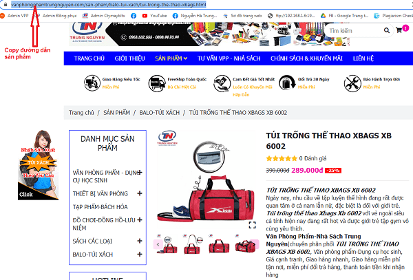 hướng dẫn điều khoản làm affiliate cho Văn Phòng Phẩm-Nhà Sách Trung Nguyên