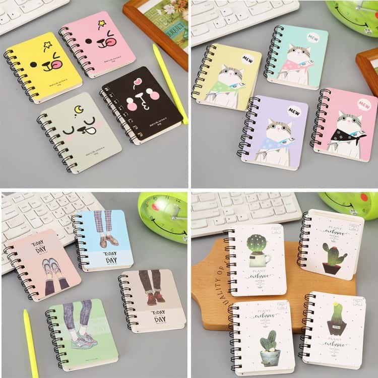 Sổ tay lò xo cute, nhỏ nhắn có thể bỏ túi mang theo bên người