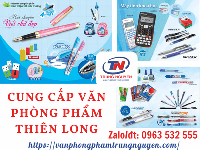văn phòng phẩm thiên long
